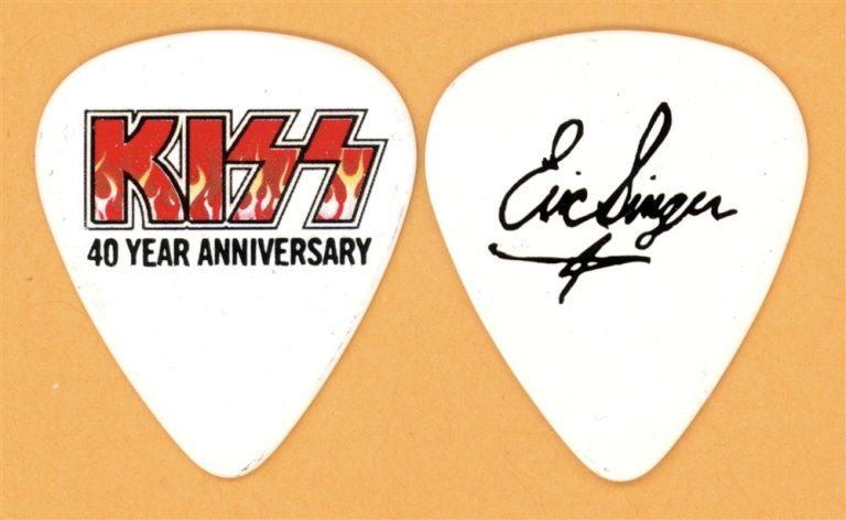 KISS Eric Singer Vintage Guitar Pick - 2014 40th Anniversary Tour