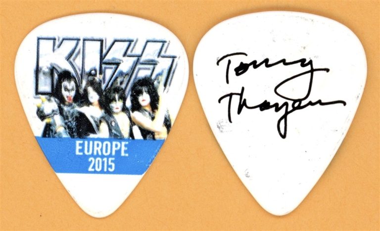 KISS Tommy Thayer Vintage Guitar Pick - 2015 40th Anniversary Europe Tour