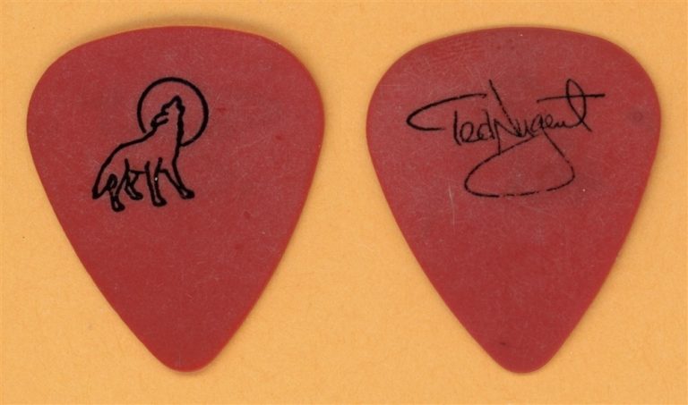 Ted Nugent Vintage Guitar Pick - 1988 Lick 'Em Tour
