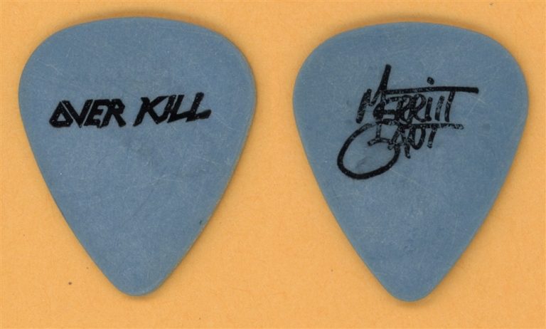 Over Kill Merritt Gant Vintage Guitar Pick - 1991 Horrorscope Tour