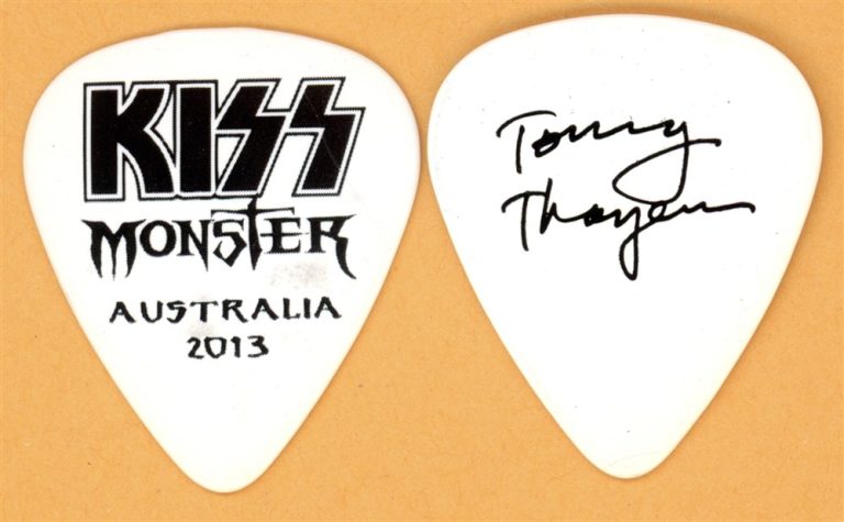 KISS Tommy Thayer Vintage Guitar Pick - 2013 Monster Australia Tour