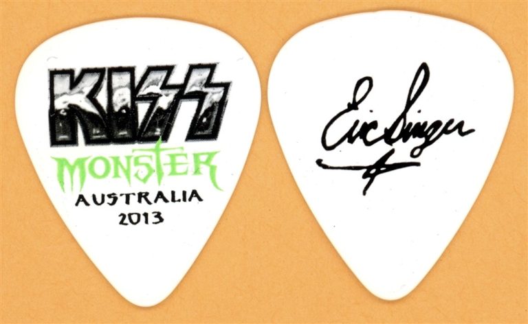 KISS Eric Singer Vintage Guitar Pick - 2013 Monster Australia Tour