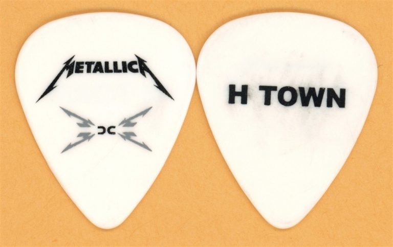 Metallica Houston H Town Vintage Guitar Pick - 2008 Death Magnetic Tour