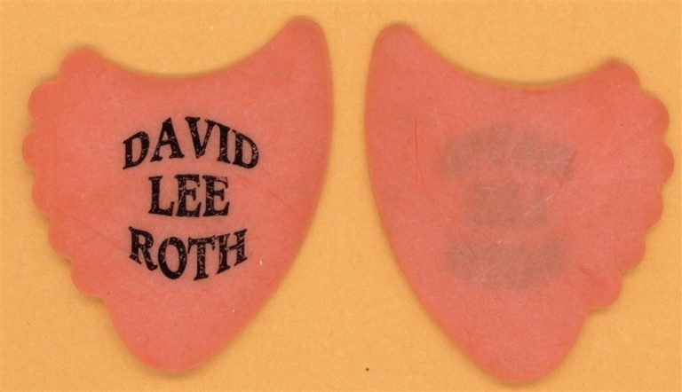 David Lee Roth Vintage Guitar Pick - 1991 A Little Ain't Enough Tour - Van Halen