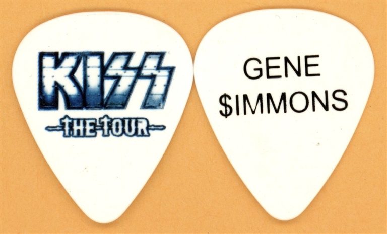 KISS Gene Simmons Vintage Guitar Pick - 2012 The Tour - Version 2
