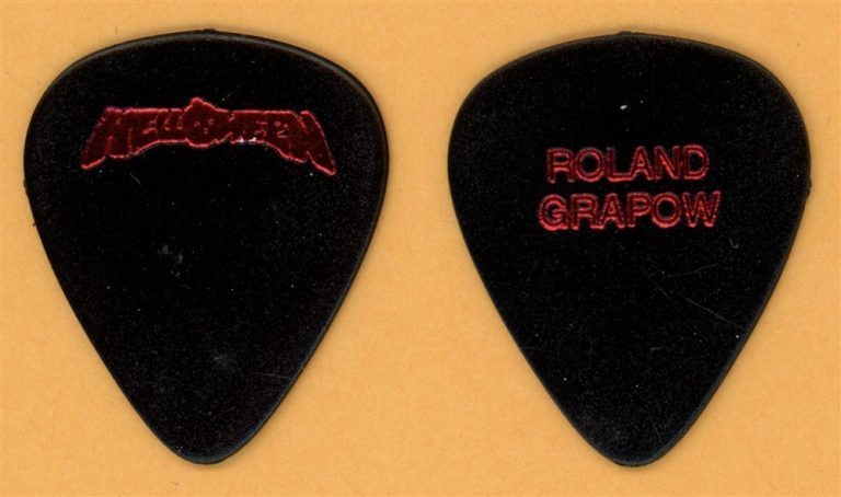 Helloween Roland Grapow Vintage Guitar Pick - 1994 Master of The Rings Tour