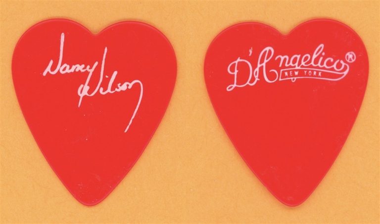 Heart Nancy Wilson Vintage Guitar Pick - 1982 Private Audition Tour