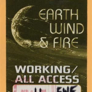 Earth Wind & Fire 2002 Concert Tour ALL ACCESS Backstage Pass