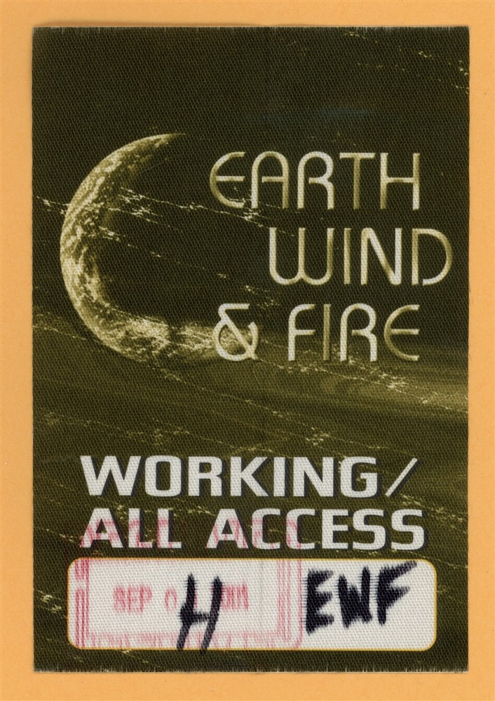 Earth Wind & Fire 2002 Concert Tour ALL ACCESS Backstage Pass