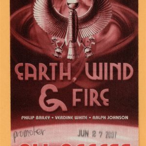 Earth Wind & Fire 2007 Illuminate Love Concert Tour ALL ACCESS Backstage Pass