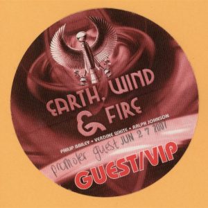 Earth Wind & Fire 2007 Illuminate Love Concert Tour VIP Backstage Pass