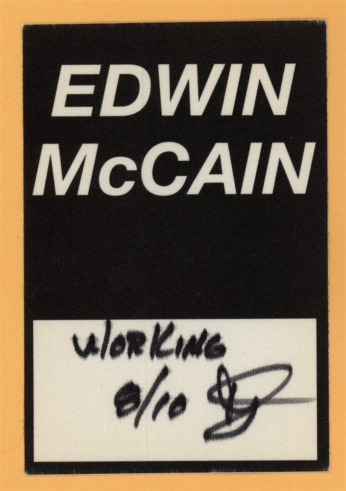 Edwin McCain 2006 Concert Tour WORKING Backstage Pass
