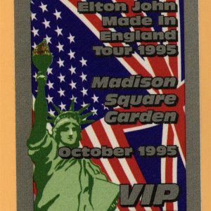 Elton John 1995 MSG Concert Tour VIP Backstage Pass