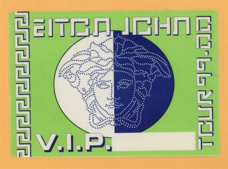 Elton John 2000 The Big Picture Concert Tour VIP Backstage Pass