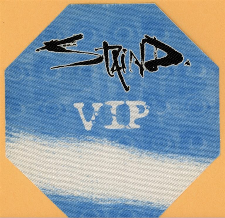 Staind 2003 14 Shades of Grey Concert Tour VIP Backstage Pass