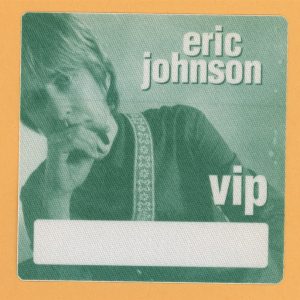 Eric Johnson 1998 Seven Worlds Concert Tour VIP Backstage Pass