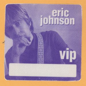 Eric Johnson 1998 Seven Worlds Concert Tour VIP Backstage Pass