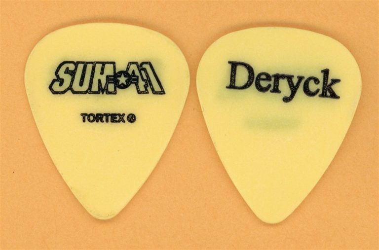 Sum 41 Deryck Bizzy D Vintage Guitar Pick - 2003 Does This Look Infected Tour