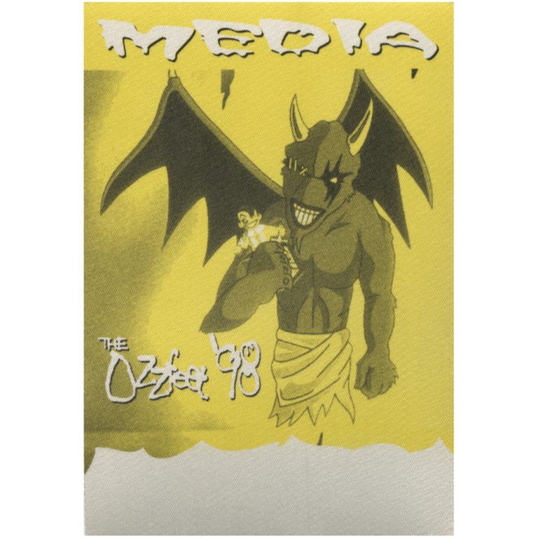 Ozzy Osbourne 1998 Ozzfest w/ Tool Media Backstage Pass
