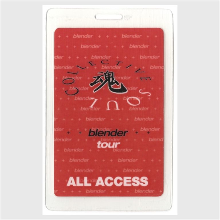 Collective Soul 2000 Blender Concert Tour All Access Laminated Backstage Pass