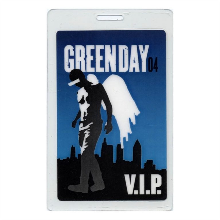 Green Day 2004 Concert Laminated Backstage Pass American Idiot Tour