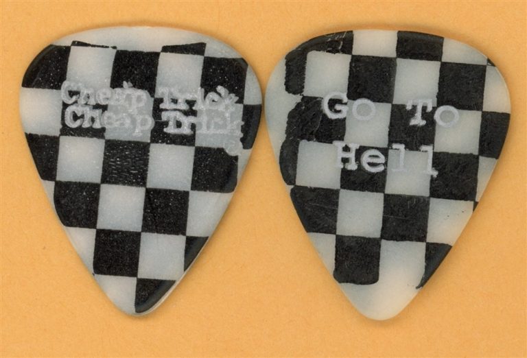 Cheap Trick Tom Petersson Vintage Guitar Pick - 1990 Busted Tour