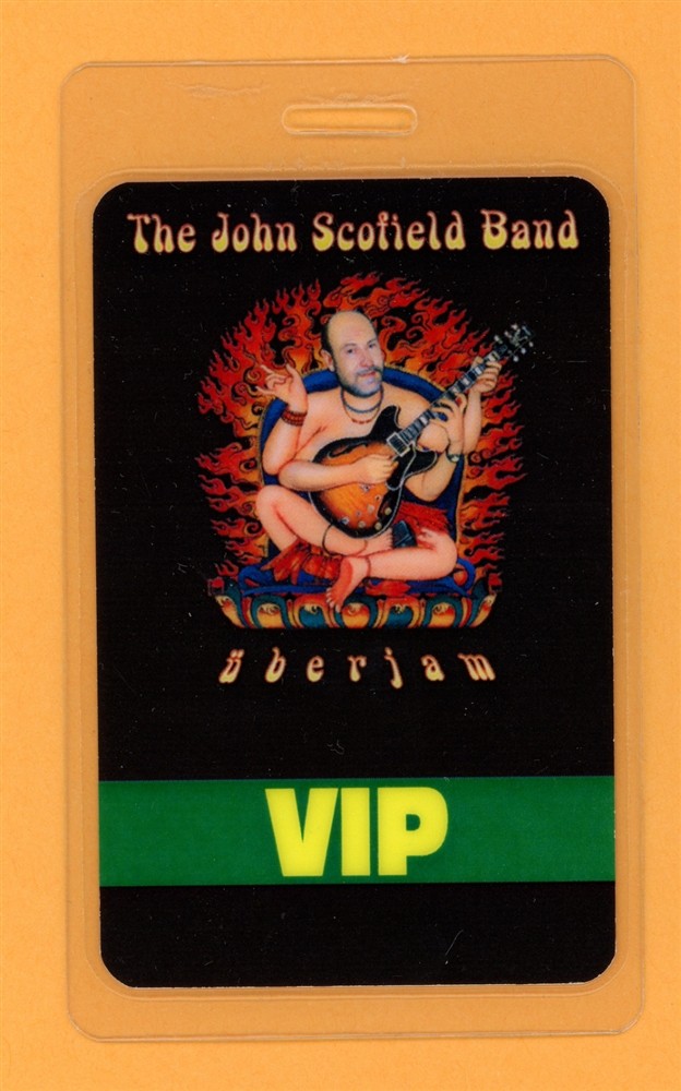 John Scofield Band 2002 Uberjam Tour VIP Laminated Backstage Pass