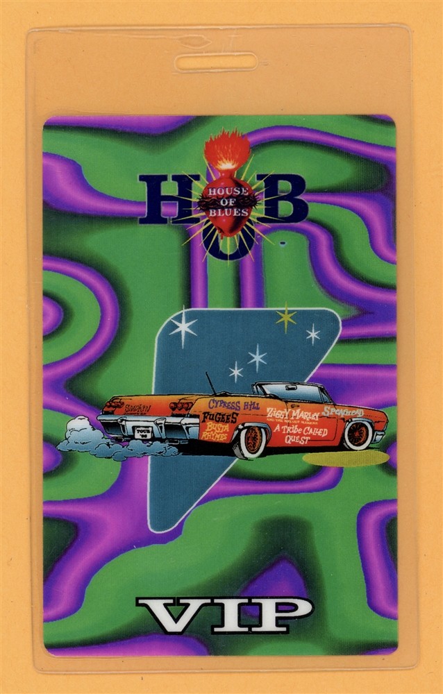 Cypress Hill 1996 Fugees Smokin Grooves Tour VIP Laminated Backstage Pass