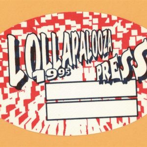 Sonic Youth 1995 w/ Hole & Beck Lollapalooza Concert Tour PRESS Backstage Pass