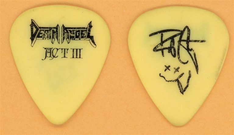 Death Angel Rob Cavestany Vintage Guitar Pick - 1990 Act IIITour