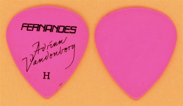 Whitesnake Adrian Vandenberg Vintage Stage Guitar Pick - 1986 World Tour