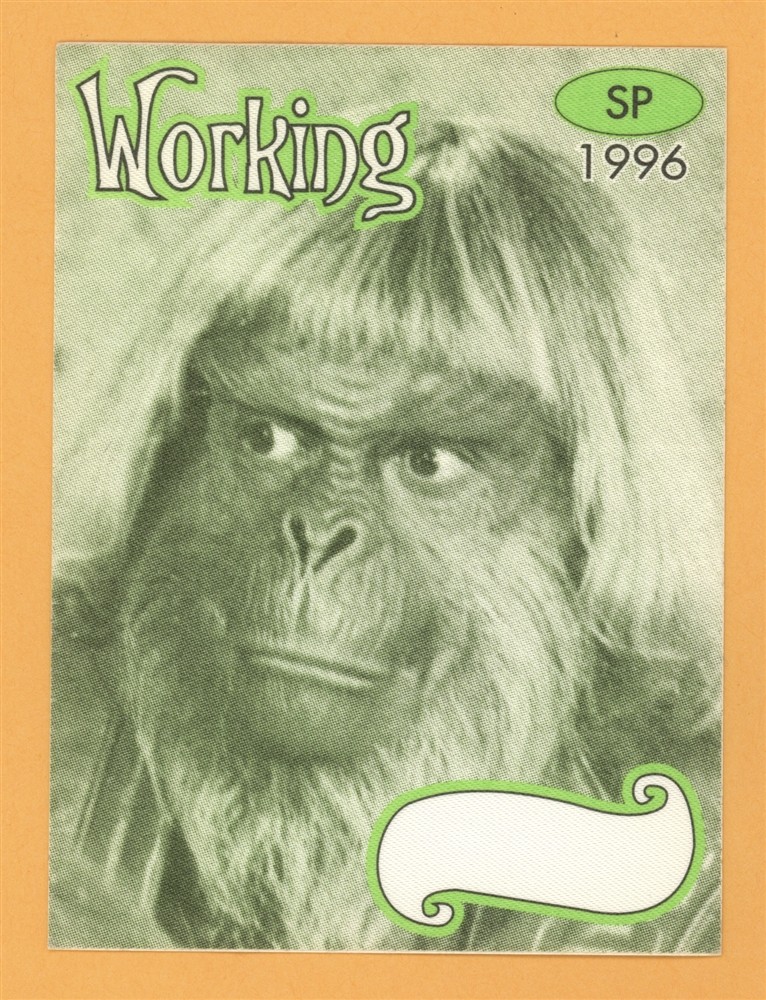 Smashing Pumpkins 1996 Mellon Collie Concert Tour Working Backstage Pass