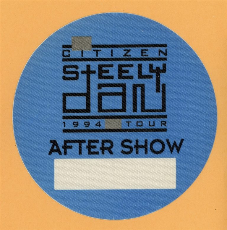 Steely Dan 1994 Citizen Concert Tour After Show Backstage Pass