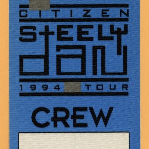Steely Dan 1994 Citizen Concert Tour Crew Backstage Pass