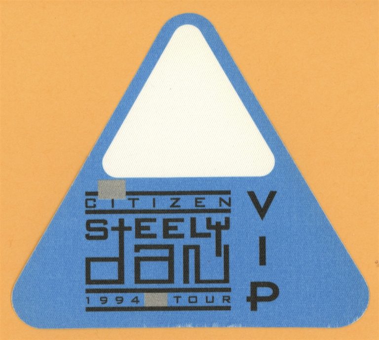 Steely Dan 1994 Citizen Concert Tour VIP Backstage Pass