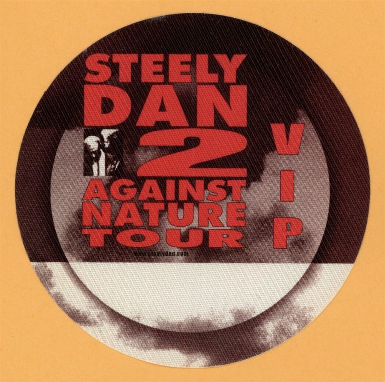 Steely Dan 2000 Two Against Nature Concert Tour VIP Backstage Pass