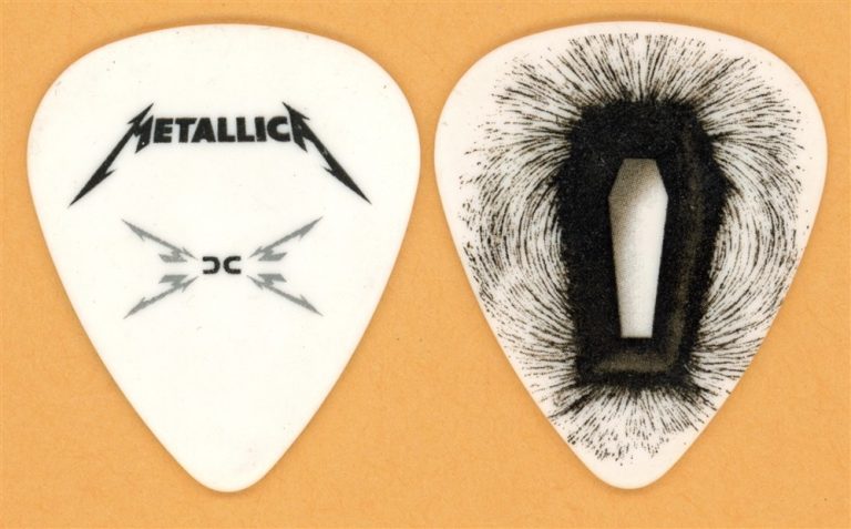 Metallica James Hetfield Vintage Guitar Pick - 2009 Death Magnetica Tour