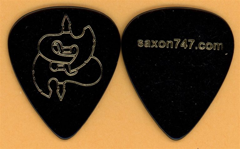 Saxon Paul Quinn Vintage Guitar Pick - 2013 Monsters of Rock Tour