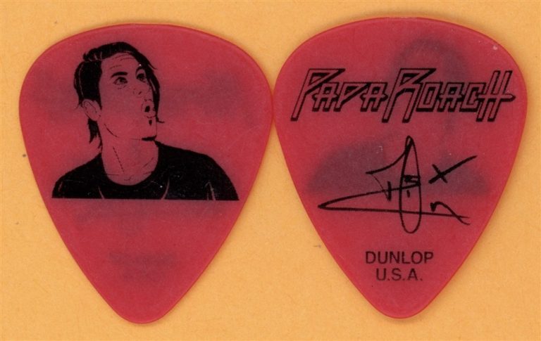 Papa Roach Tobin Esperance Vintage Guitar Pick - 2012 The Connection Tour
