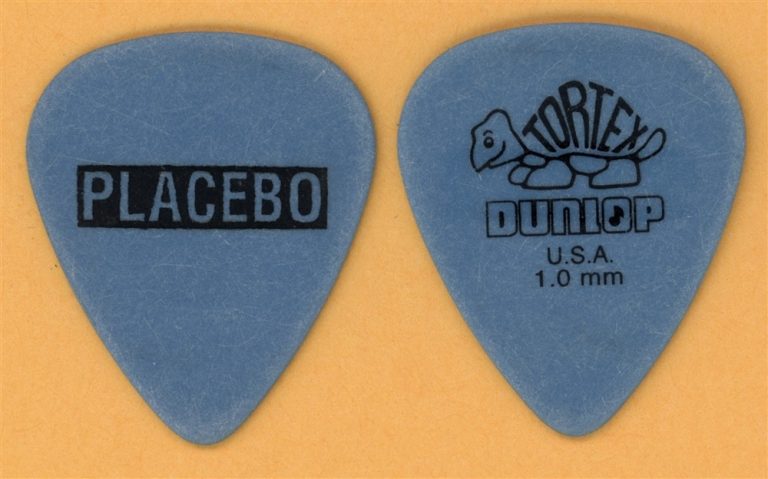 Placebo Brian Molko Vintage Guitar Pick - 2008 Meds Tour