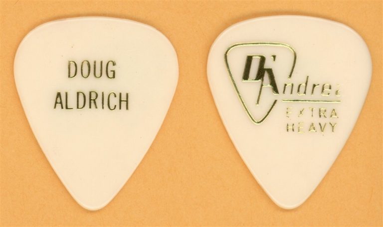 Lion Doug Aldrich Whitesnake Vintage Guitar Pick - 1986 Power Love Tour
