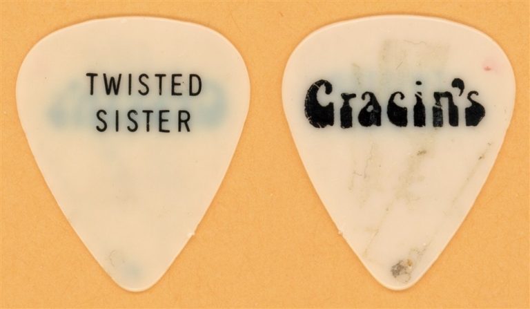 Twisted Sister JJ French Vintage Guitar Pick - 1982 Gracins Tour