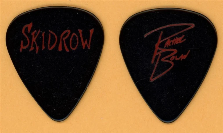 Skid Row Rachel Bolan Vintage Guitar Pick - 1989 Skid Row Tour