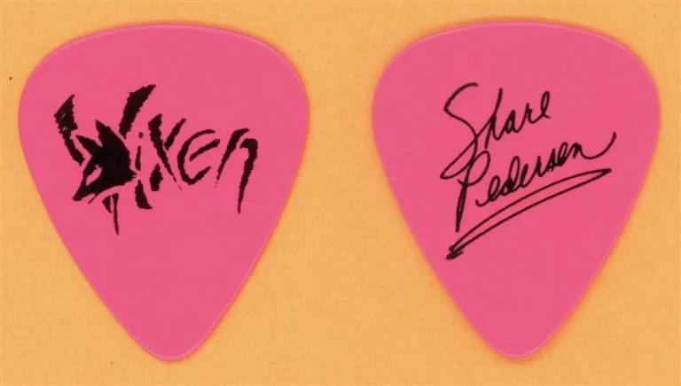 Vixen Share Pederson Vintage Guitar Pick - 1989 Rev It Up Tour