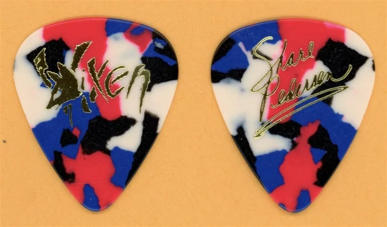 Vixen Share Pederson Vintage Guitar Pick - 1989 Rev It Up Tour