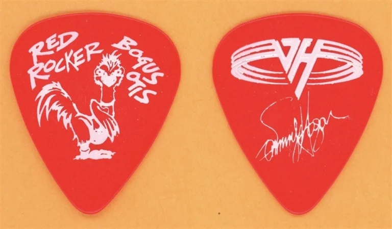 Van Halen Sammy Hagar Vintage Guitar Pick - 1993 Right Here Right Now Tour