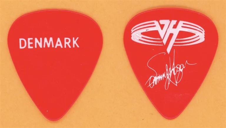 Van Halen Sammy Hagar Vintage Guitar Pick - 1993 Right Here Right Now Tour