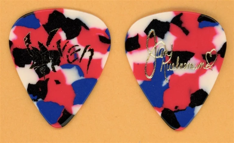 Vixen Jan Kuehnemund Vintage Guitar Pick - 1989 Rev It Up Tour