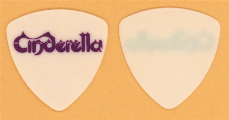 Cinderella Jeff Labar Vintage Guitar Pick - 1986 Night Songs Tour - Medium Gauge