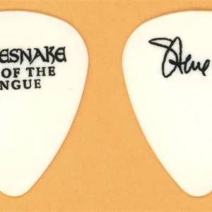 Whitesnake Steve Vai Vintage Guitar Pick - 1990 Slip of The Tongue Tour - WHITE